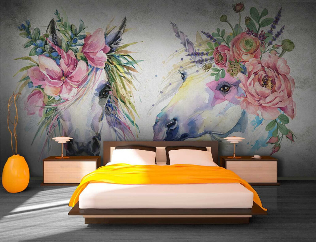 u14264pib1 1024x784 - Couple of horses with flowers on their heads