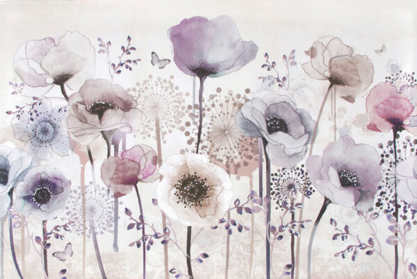 Painting of flowers and butterflies Painting of flowers and butterflies