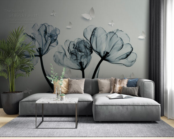 Black and white image of flowers u14705pig53 600x480 - Black and white image of flowers - tegory