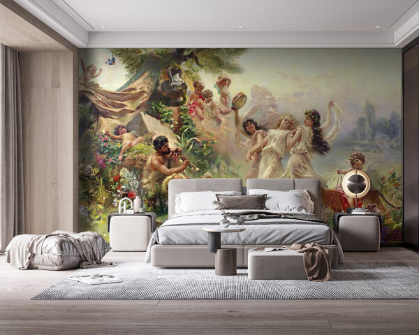 Painting of people dancing in a forest u15497pib114m 600x480 - Painting of people dancing in a forest - tegory
