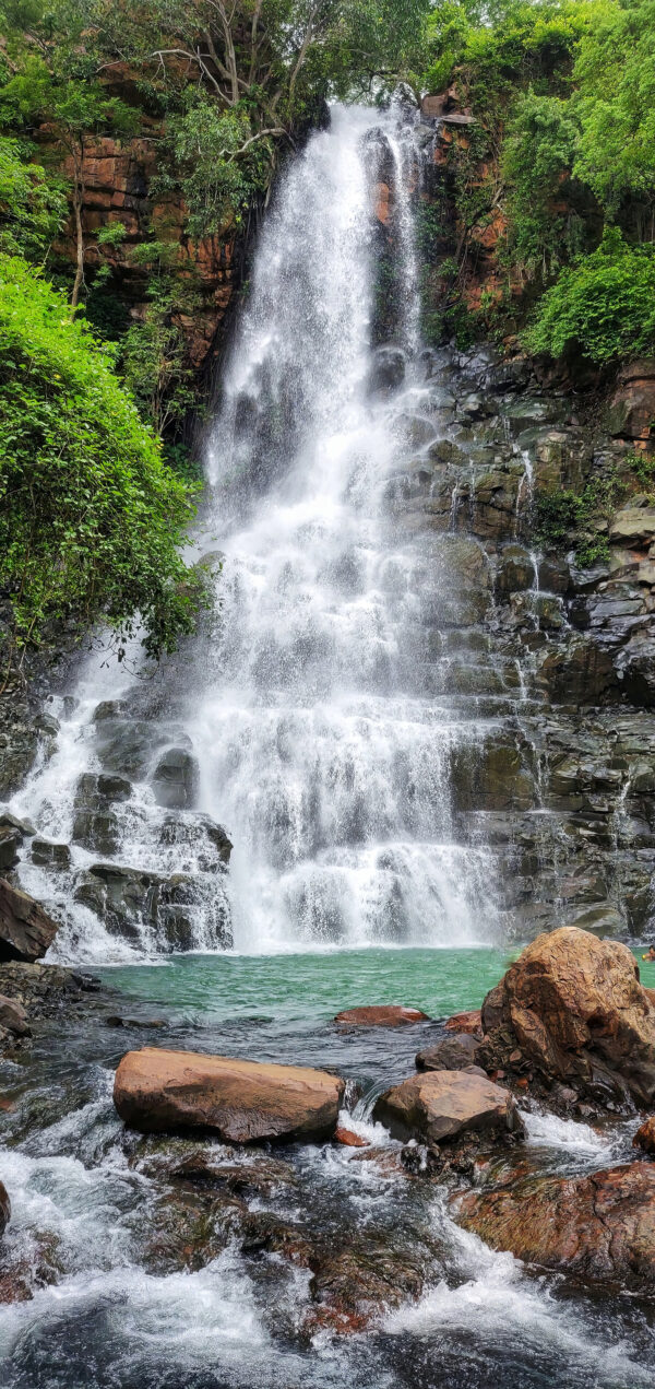 Waterfall with rocks and trees u15856p 600x1271 - Waterfall with rocks and trees