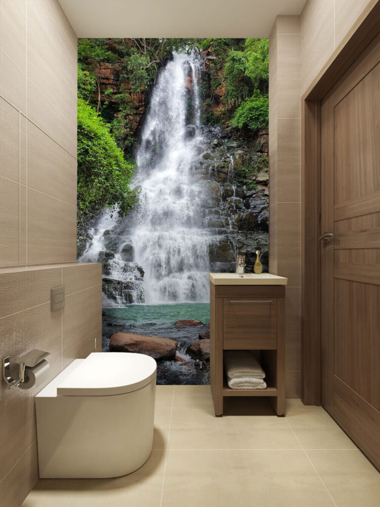 Waterfall with rocks and trees u15856pit1m 767x1024 - Waterfall with rocks and trees