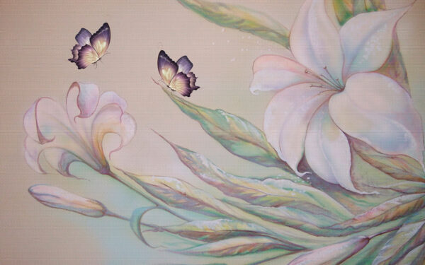 Painting of flowers and butterflies u15861p 600x375 - Painting of flowers and butterflies - tegory
