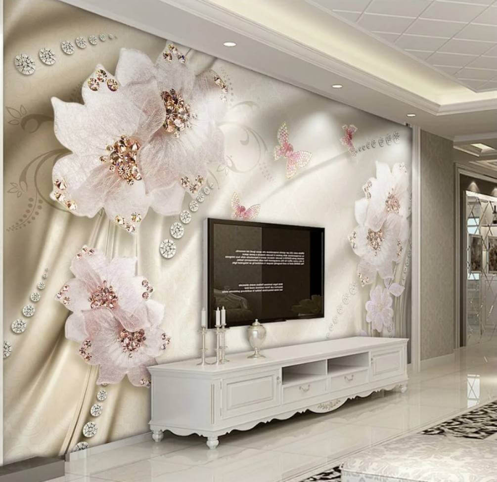u16036pig1m - Wallpaper with flowers and butterflies - tegory