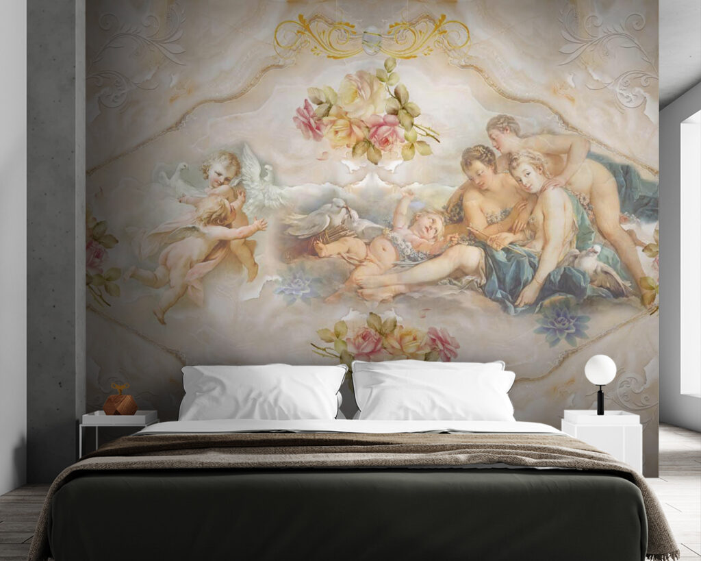 Painting of angels and flowers u16353pib84m 1024x819 - Painting of angels and flowers