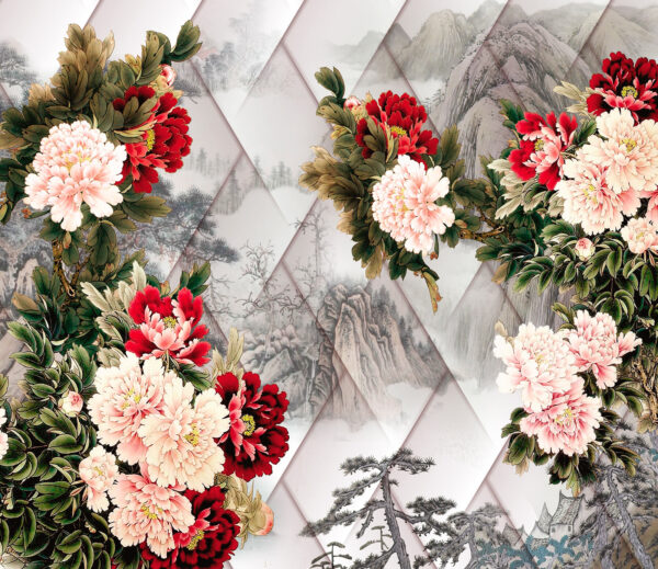 Group of flowers on a white background u16462p 600x519 - Group of flowers on a white background