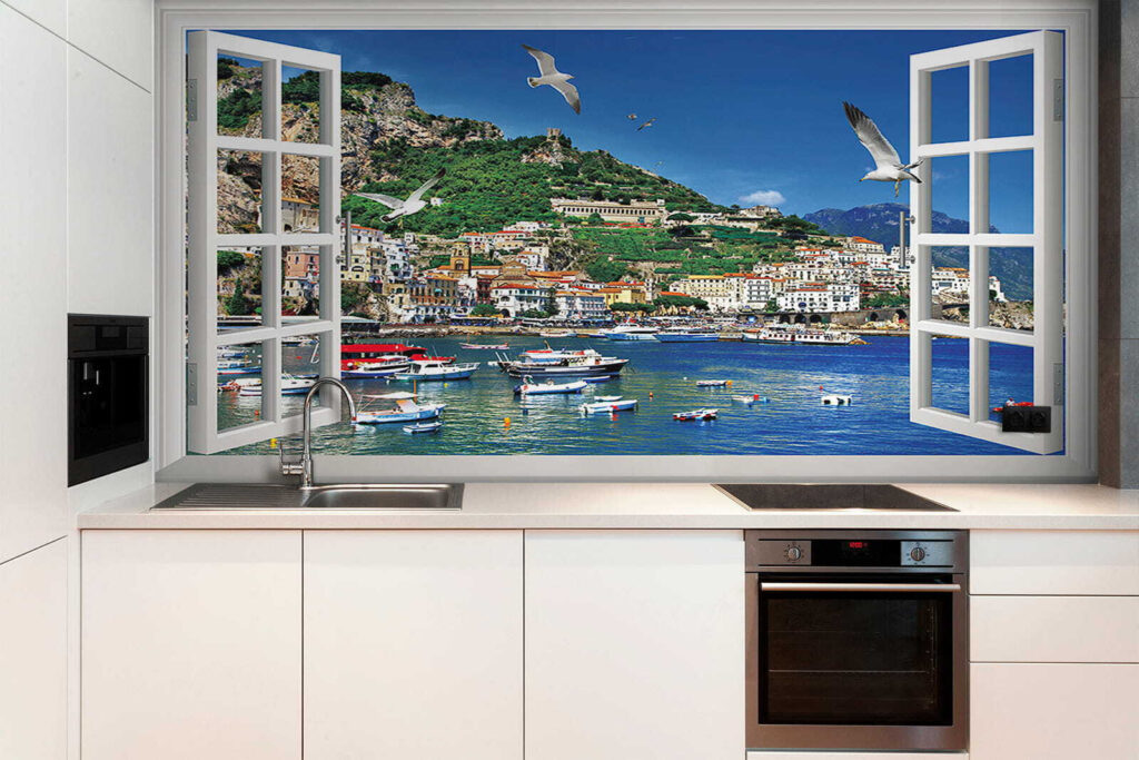 Window with a view of a city and boats u16498pik2 1024x683 - Window with a view of a city and boats - tegory