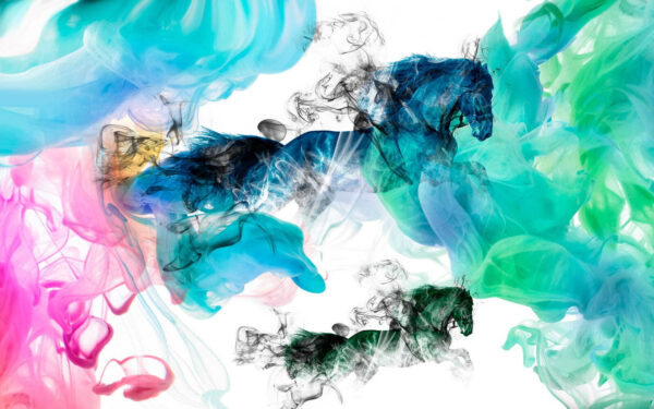 Horse in different colors of smoke u16619p 600x375 - Horse in different colors of smoke - tegory