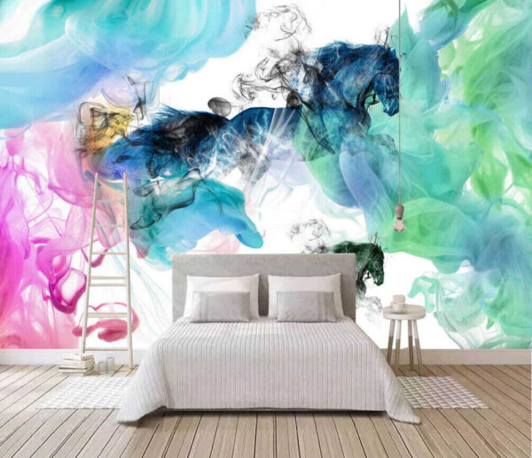 Horse in different colors of smoke u16619pib1 600x517 - Horse in different colors of smoke - tegory