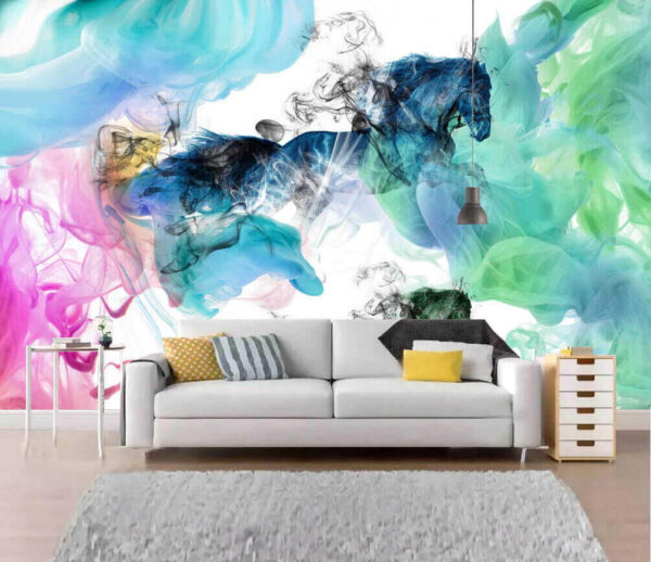 Horse in different colors of smoke u16619pig1m 600x518 - Horse in different colors of smoke - tegory