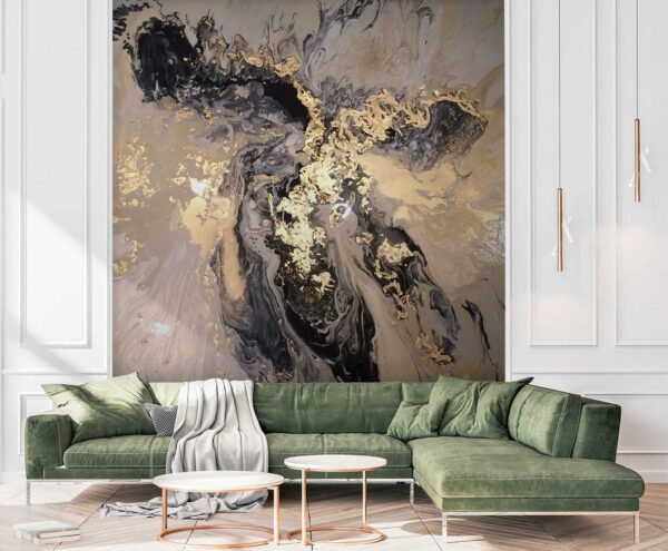 Ethereal swirls in metallic hues. Ethereal swirls in metallic hues.