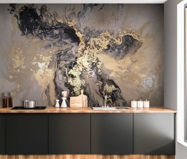 Ethereal swirls in metallic hues. Ethereal swirls in metallic hues.