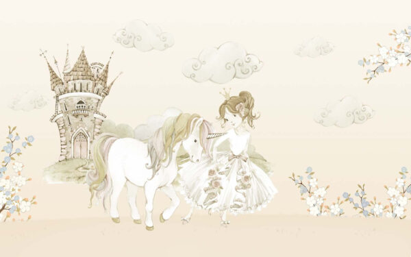 Girl and a unicorn Girl and a unicorn
