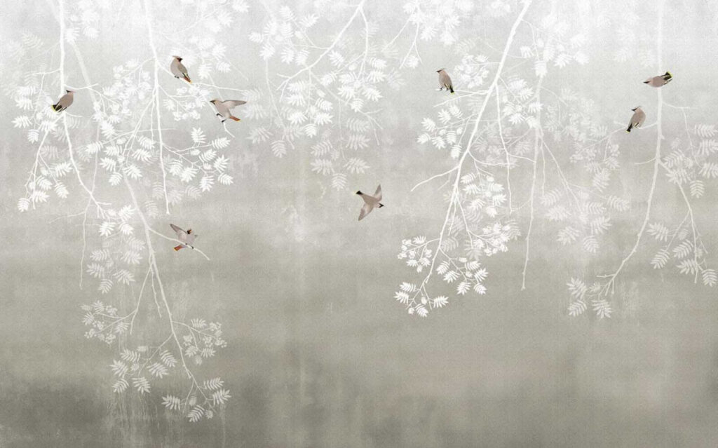 Birds flying birds on branches Birds flying birds on branches