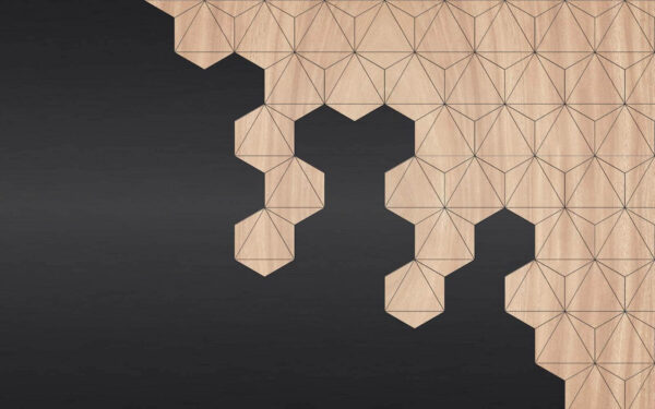 Wood and black background with hexagons u19630p 600x375 - Wood and black background with hexagons - tegory
