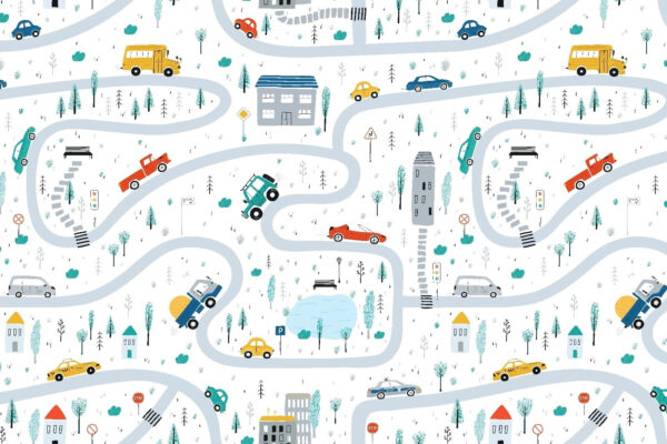 Map of cars and buildings Map of cars and buildings