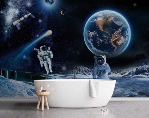 Astronauts on a moon Astronauts on a moon