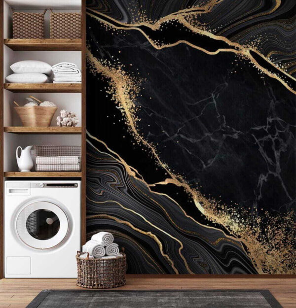 Elegant swirls in midnight and shimmer u26236pit1 600x625 - Elegant swirls in midnight and shimmer
