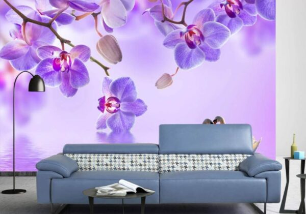 Two swans in a lake with purple flowers u29140pig1m 600x421 - Two swans in a lake with purple flowers - tegory