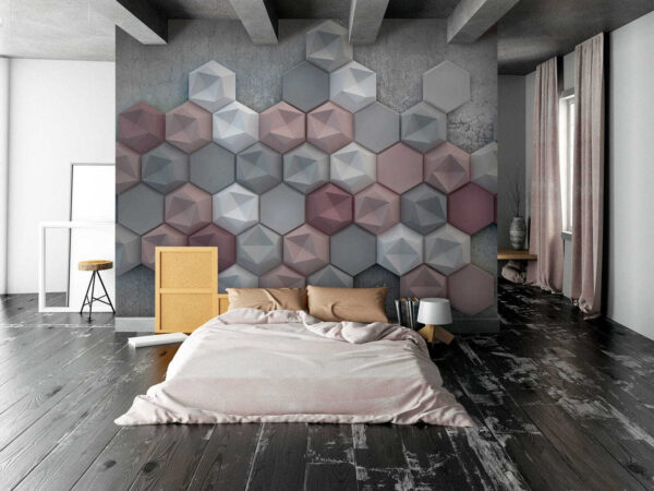 Group of hexagons on a concrete surface u29376pib2 600x450 - Group of hexagons on a concrete surface - tegory