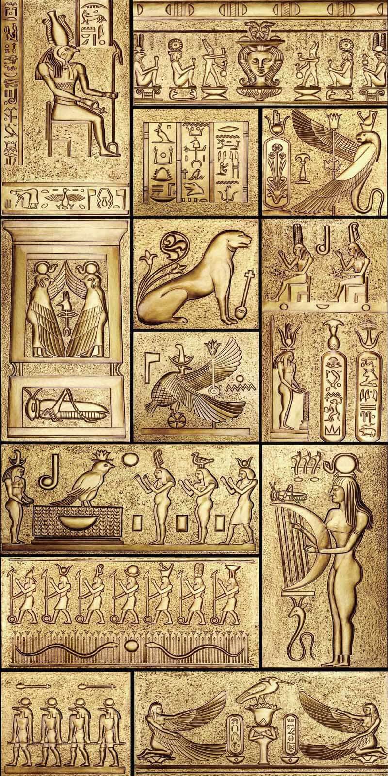 u29614p - Collage of ancient egyptian symbols - tegory