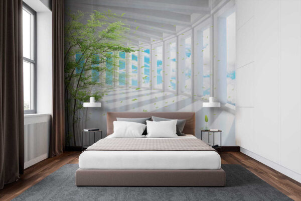 Tree in a room with windows u29922pib2 600x400 - Tree in a room with windows