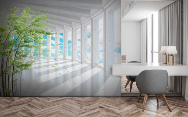 Tree in a room with windows u29922pib3 600x372 - Tree in a room with windows