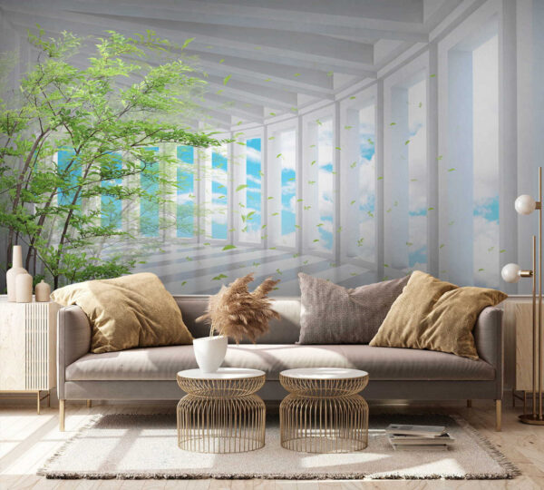Tree in a room with windows u29922pig3 600x540 - Tree in a room with windows
