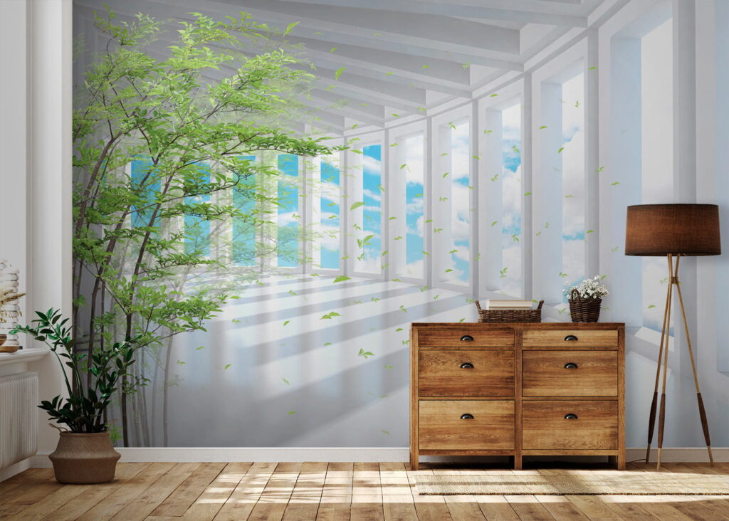 Tree in a room with windows u29922pih1m 1024x732 - Tree in a room with windows