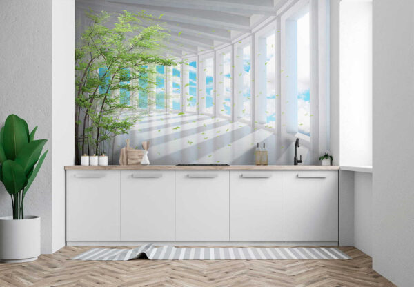 Tree in a room with windows u29922pik1 600x416 - Tree in a room with windows