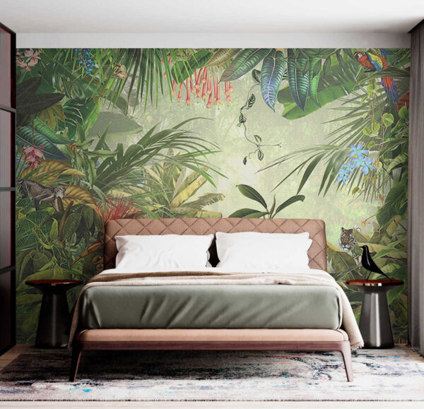 Painting of a tropical forest Painting of a tropical forest