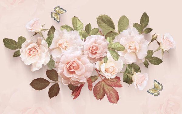 Delicate roses with gentle butterflies u31663p 600x375 - Delicate roses with gentle butterflies - tegory