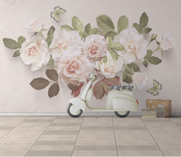 Delicate roses with gentle butterflies u31663pih1m 600x520 - Delicate roses with gentle butterflies - tegory