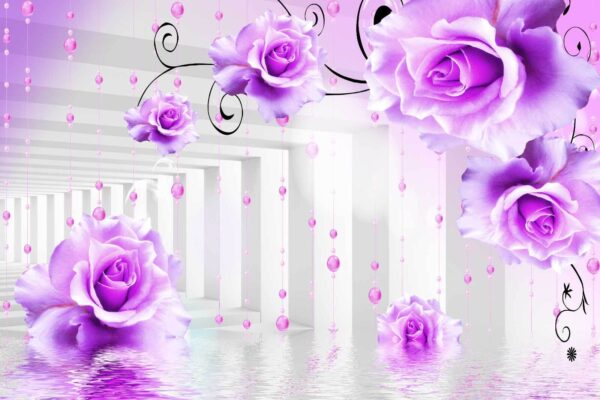 Purple roses from a ceiling u35245p 600x400 - Purple roses from a ceiling - tegory