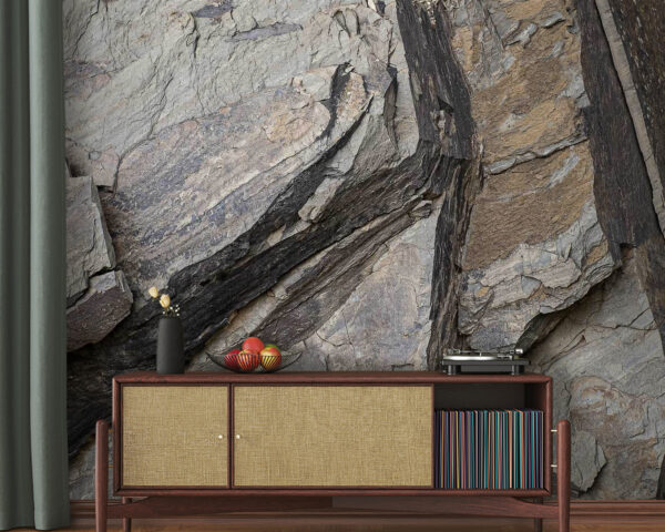 Wall murals Natural patterns in layered rock formations Wall murals Natural patterns in layered rock formations