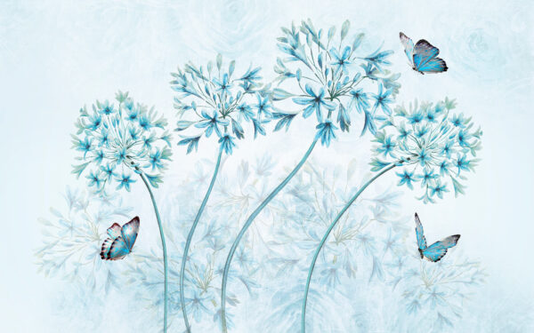 Painting of flowers and butterflies Painting of flowers and butterflies