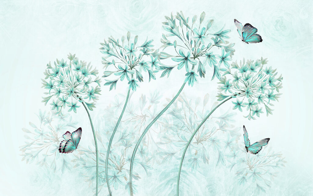 A painting of flowers and butterflies u35495v2p 1024x640 - A painting of flowers and butterflies