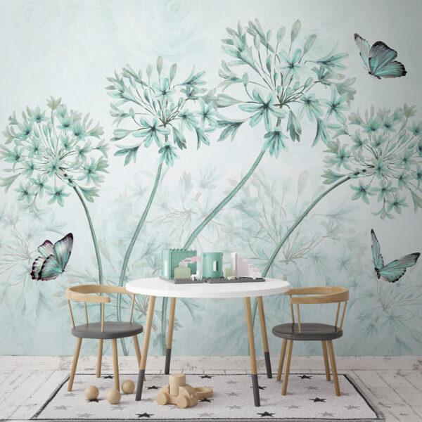 A painting of flowers and butterflies u35495v2piq1m 600x600 - A painting of flowers and butterflies