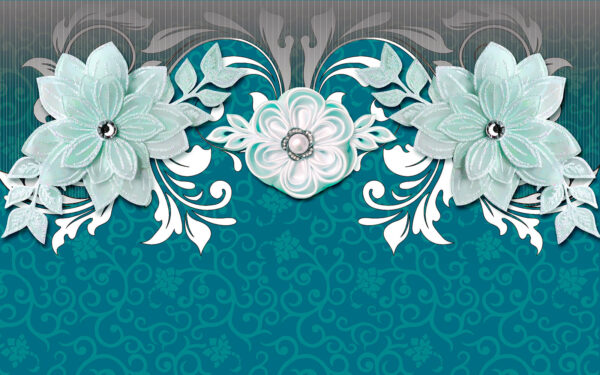 Blue and white floral design u35763p 600x375 - Blue and white floral design - tegory