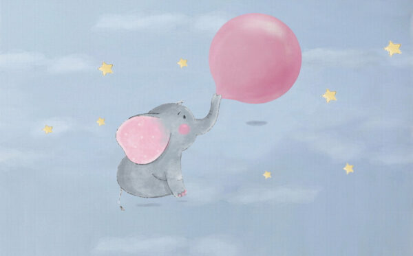 Cartoon of an elephant holding a balloon u41016p 600x373 - Cartoon of an elephant holding a balloon - tegory