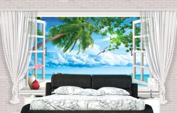 Window with a view of the beach and birds u41650pib1m 600x385 - Window with a view of the beach and birds - tegory