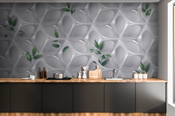 White wall with green leaves u41676pik4 600x400 - White wall with green leaves - tegory
