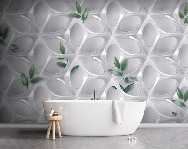 White wall with green leaves u41676pit1 600x476 - White wall with green leaves - tegory