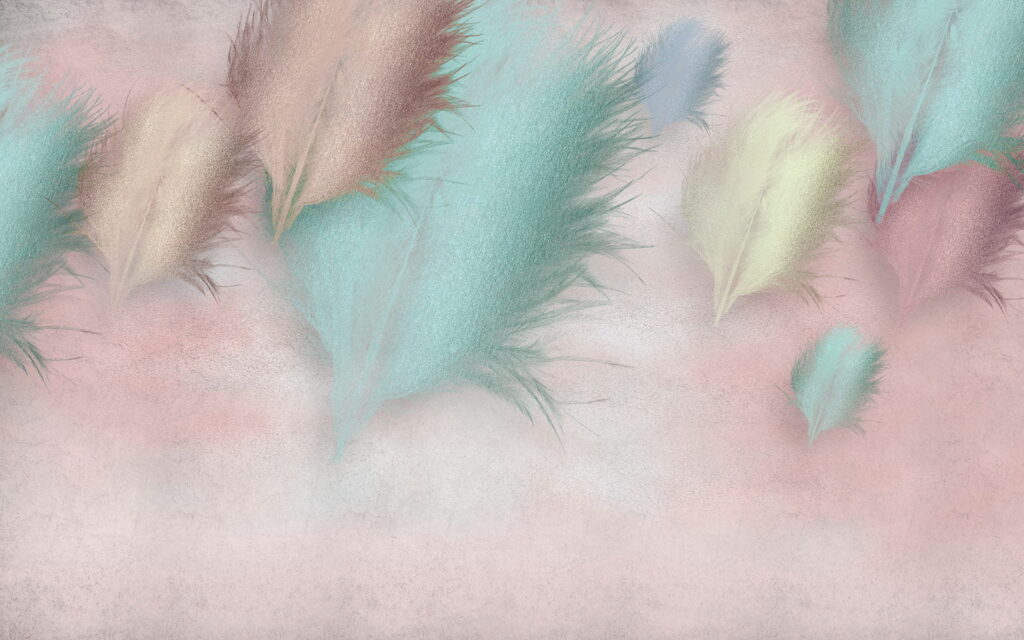 Group of feathers on a pink background u41743p 1024x640 - Group of feathers on a pink background - tegory