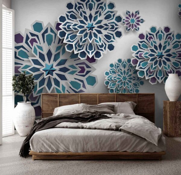 Group of blue and white flowers u43560pib1 600x579 - Group of blue and white flowers - tegory