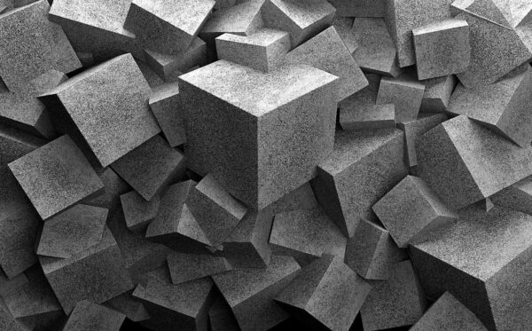 Pile of grey cubes u45975p 600x373 - Pile of grey cubes - tegory