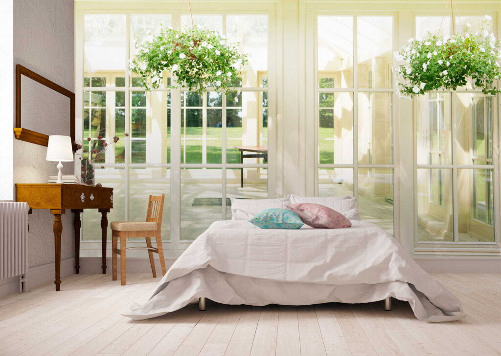 White patio door with glass windows and a potted plant from it u52614pib3m 1024x729 - White patio door with glass windows and a potted plant from it
