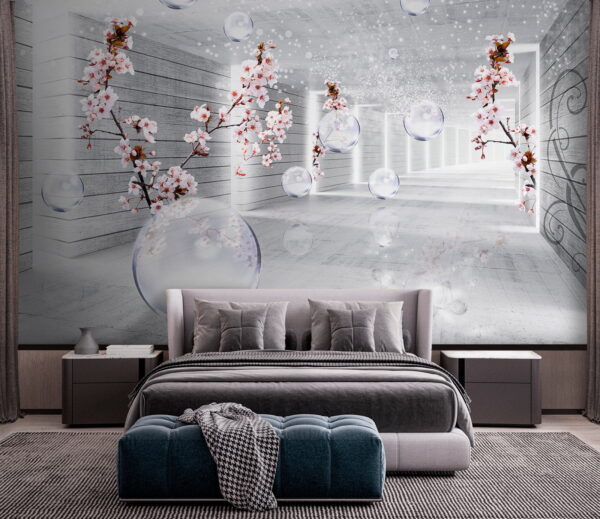White room with flowers and bubbles u52629pib1 600x519 - White room with flowers and bubbles - tegory