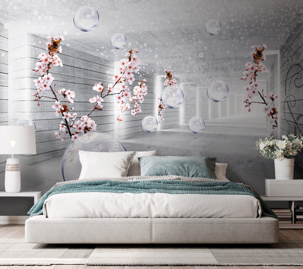 White room with flowers and bubbles u52629pib3 1024x909 - White room with flowers and bubbles - tegory