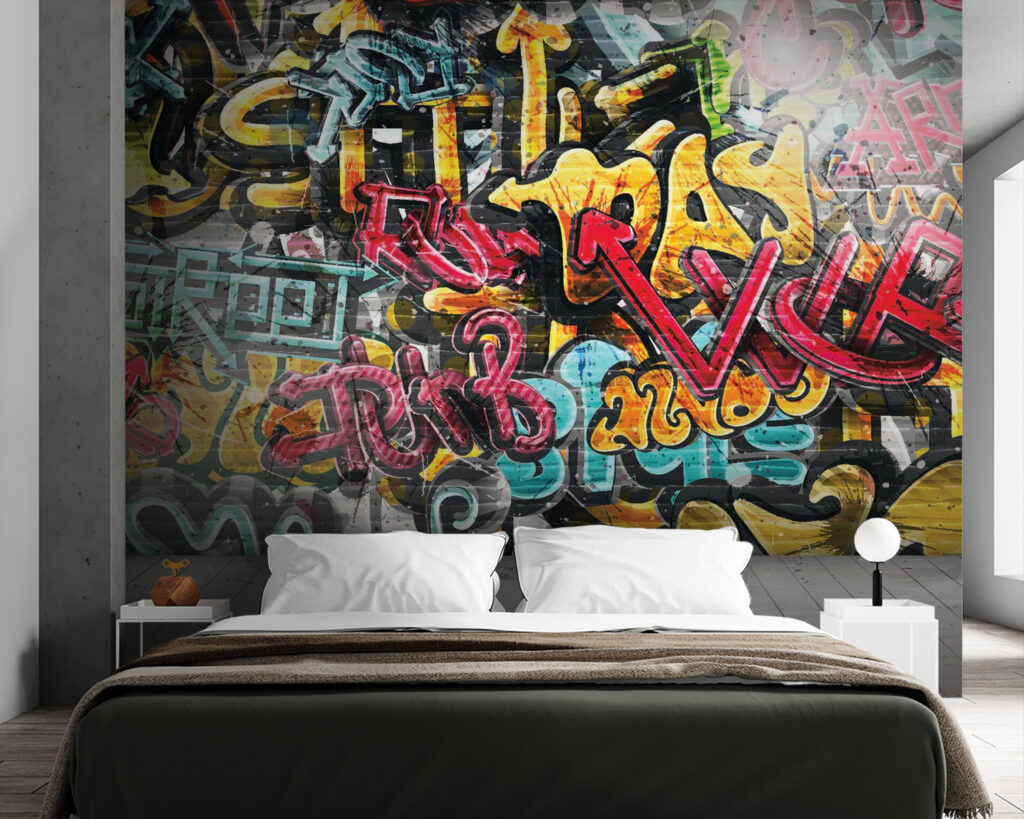 Wall with graffiti on it Wall with graffiti on it